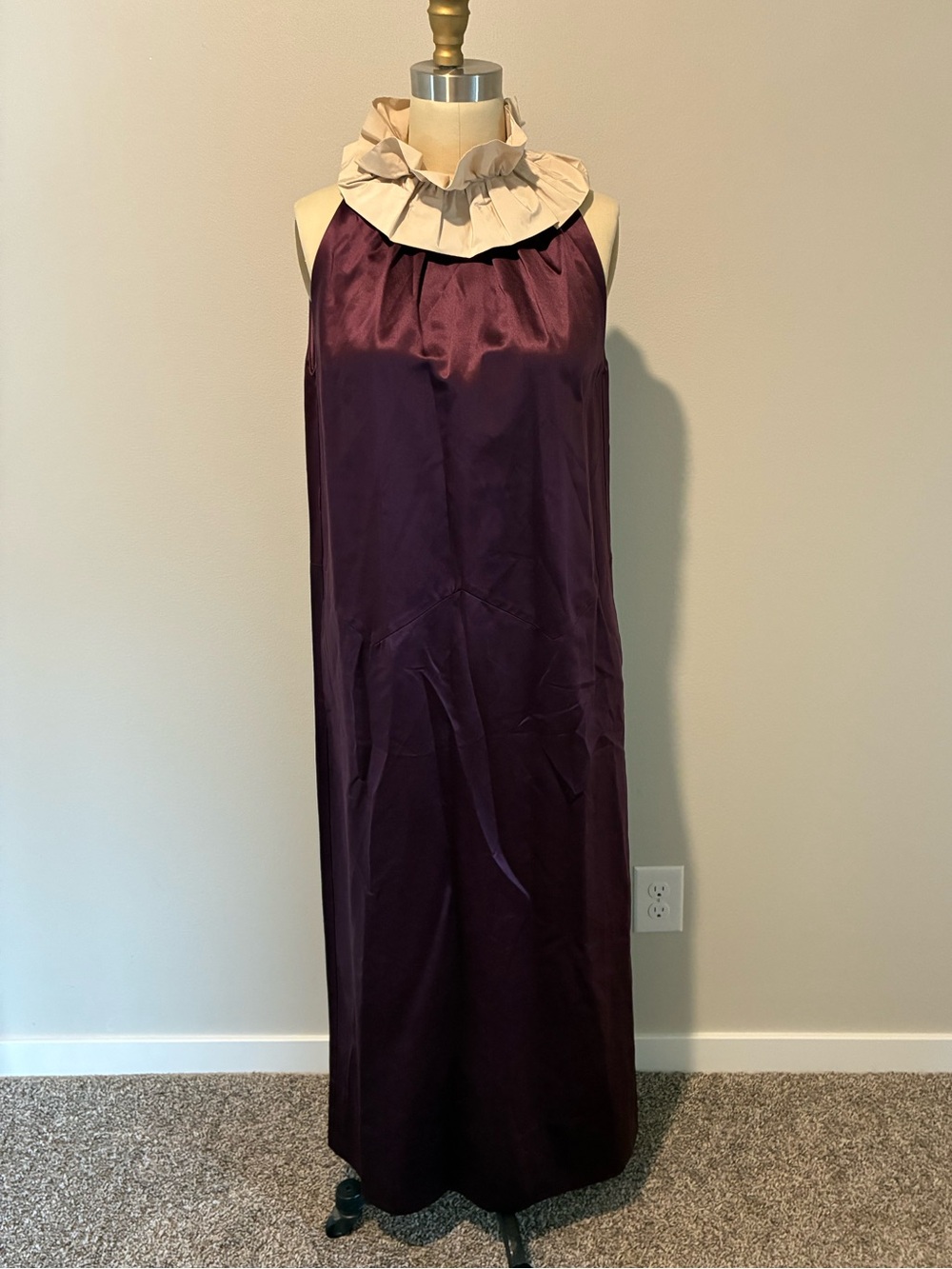 Vintage Marc by Marc Jacobs satin dress with statement collar